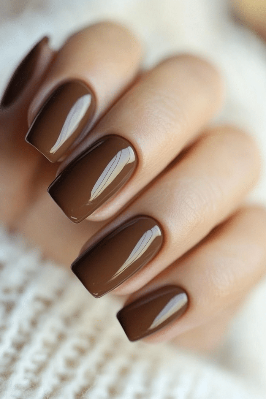 1. Mocha Mousse Elegance (Nail Design Ideas) - Nail Design Ideas