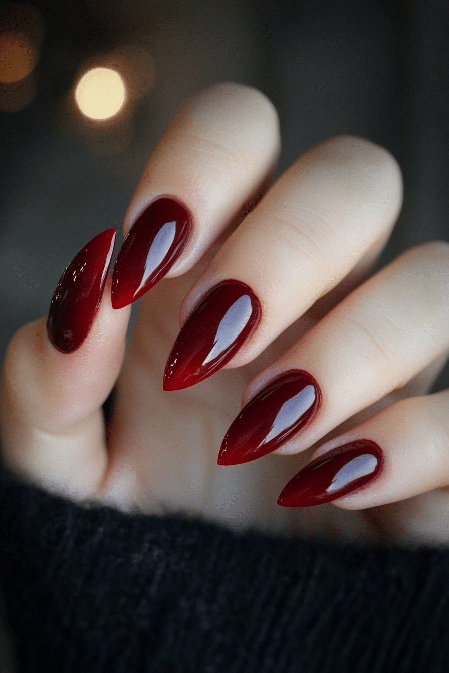 14. Cherry Red Classic (Nail Design Ideas) - Nail Design Ideas
