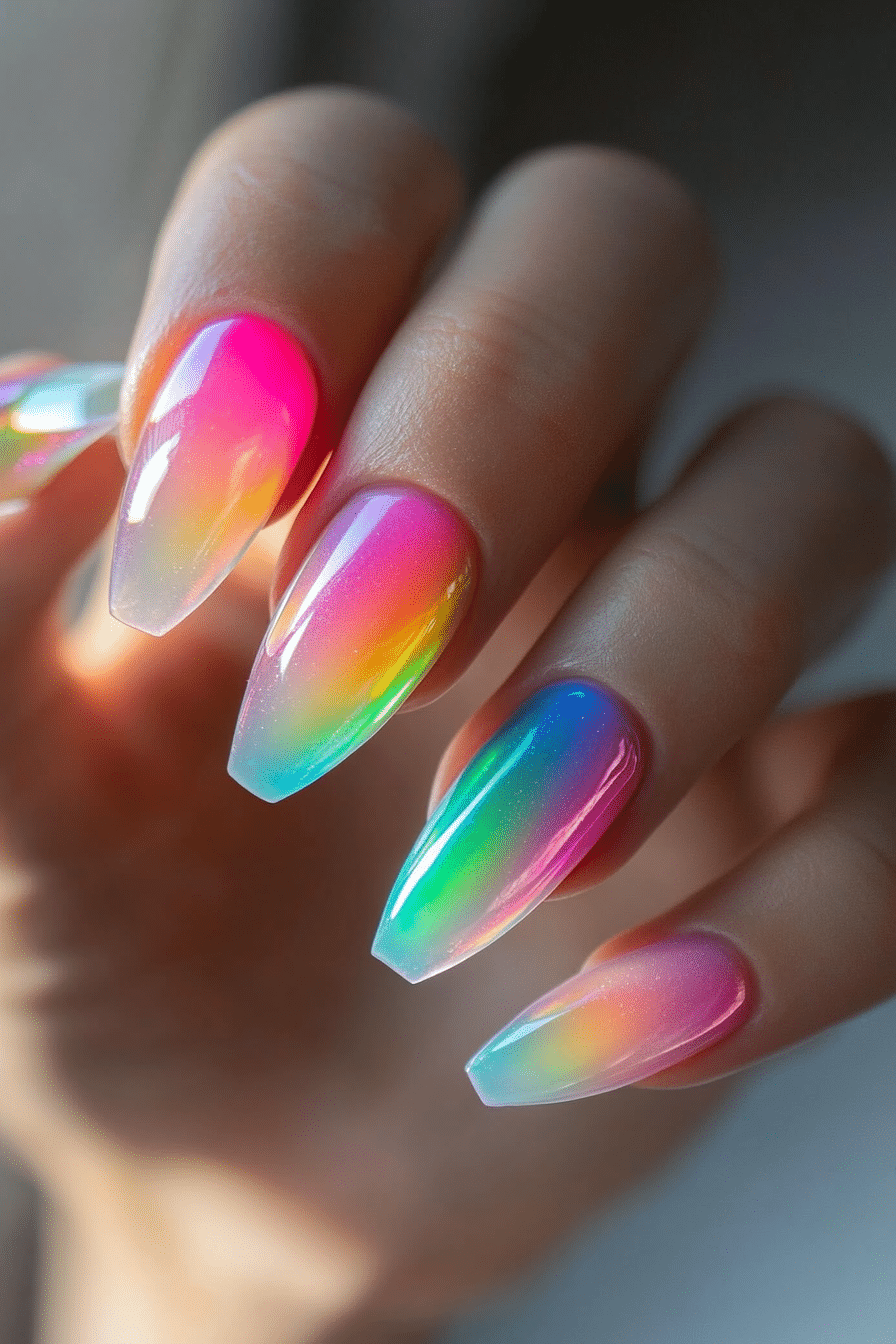 21. Glass Jelly Nails (Nail Design Ideas) - Nail Design Ideas
