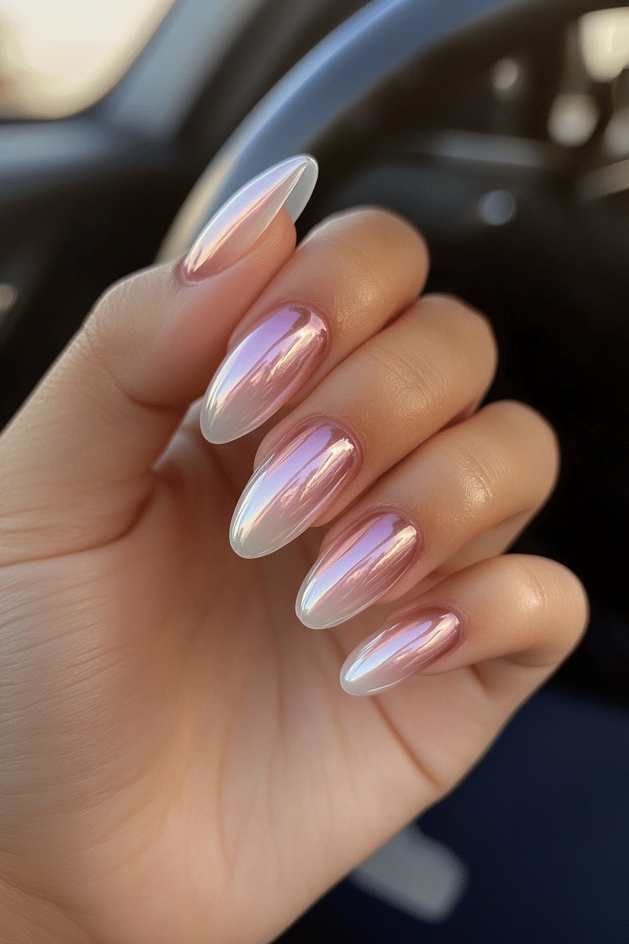 13. Dewy Glass Nails (Homecoming Nail Design Ideas) - Homecoming Nail Design Ideas