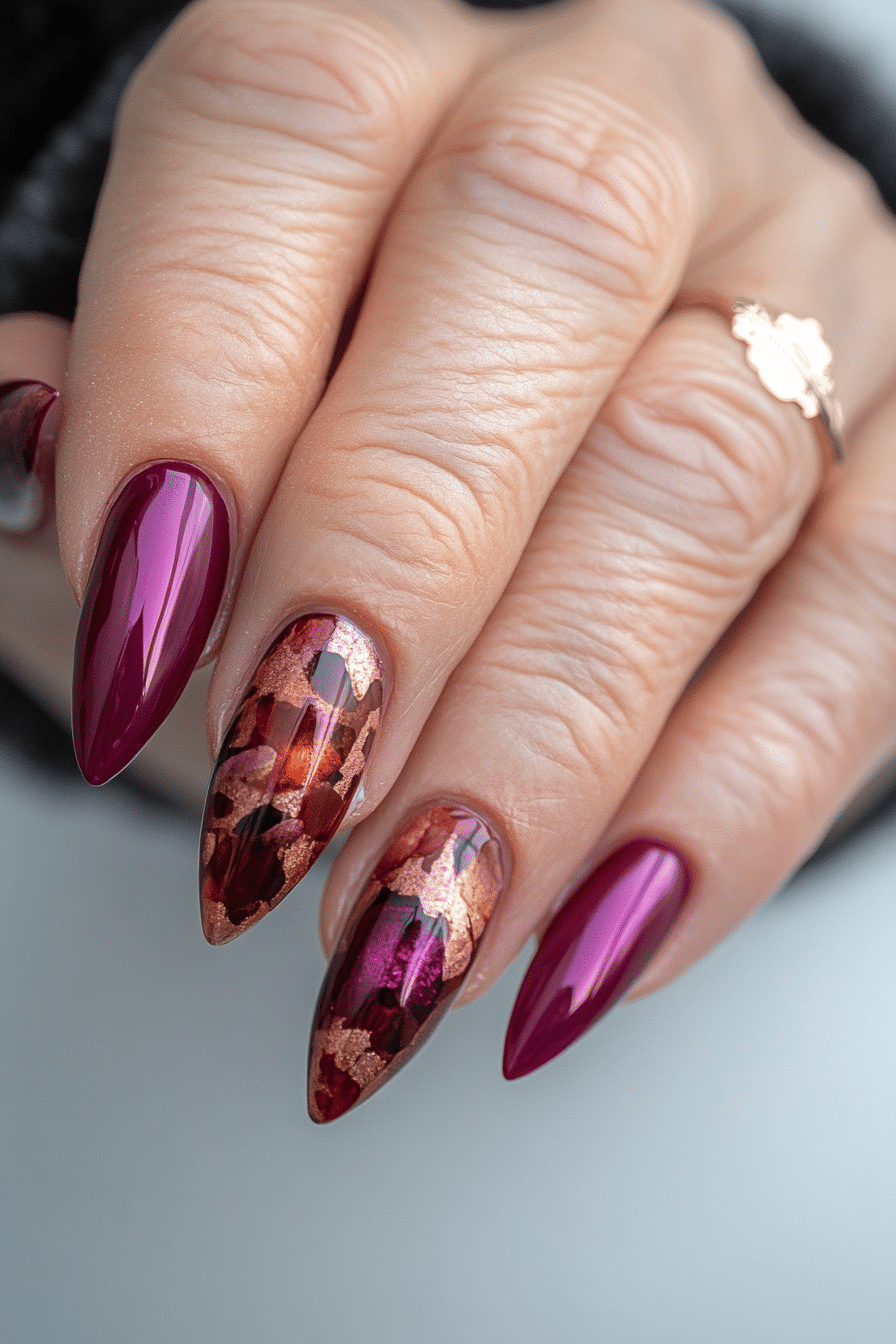 8. Berry Delight (Nail Design Ideas For Women Over 70) - Nail Design Ideas For Women Over 70