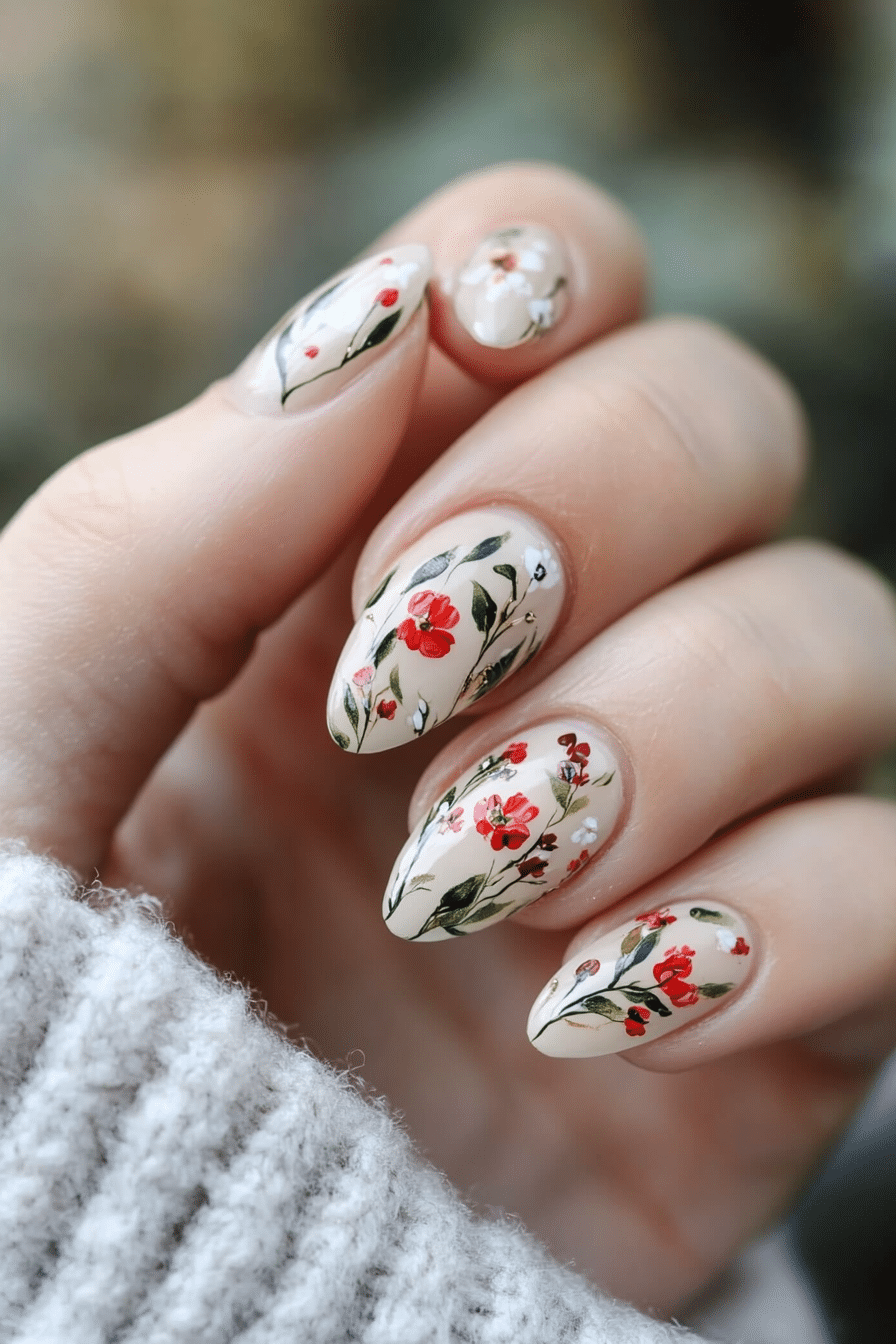 16. Petal Perfection (Nail Design Ideas For Women Over 70) - Nail Design Ideas For Women Over 70