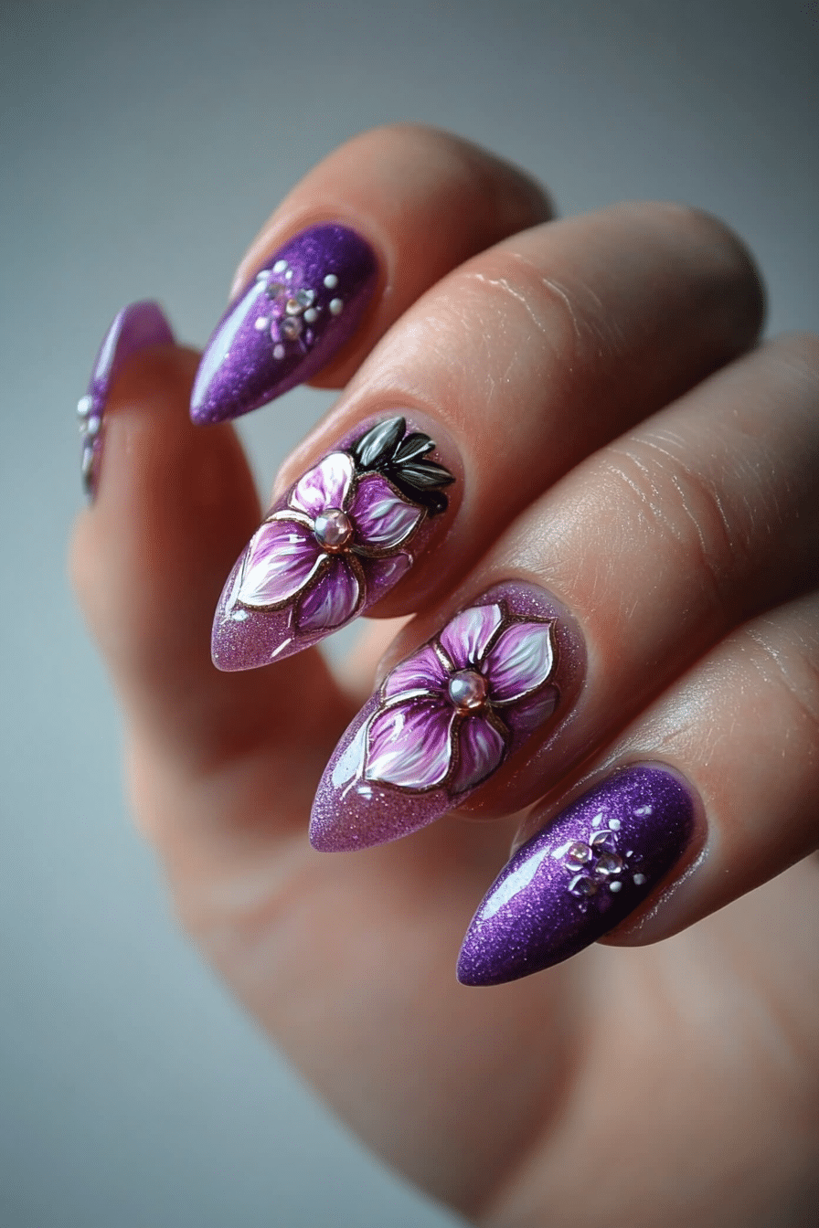 18. Orchid Glow (Nail Design Ideas For Women Over 70) - Nail Design Ideas For Women Over 70