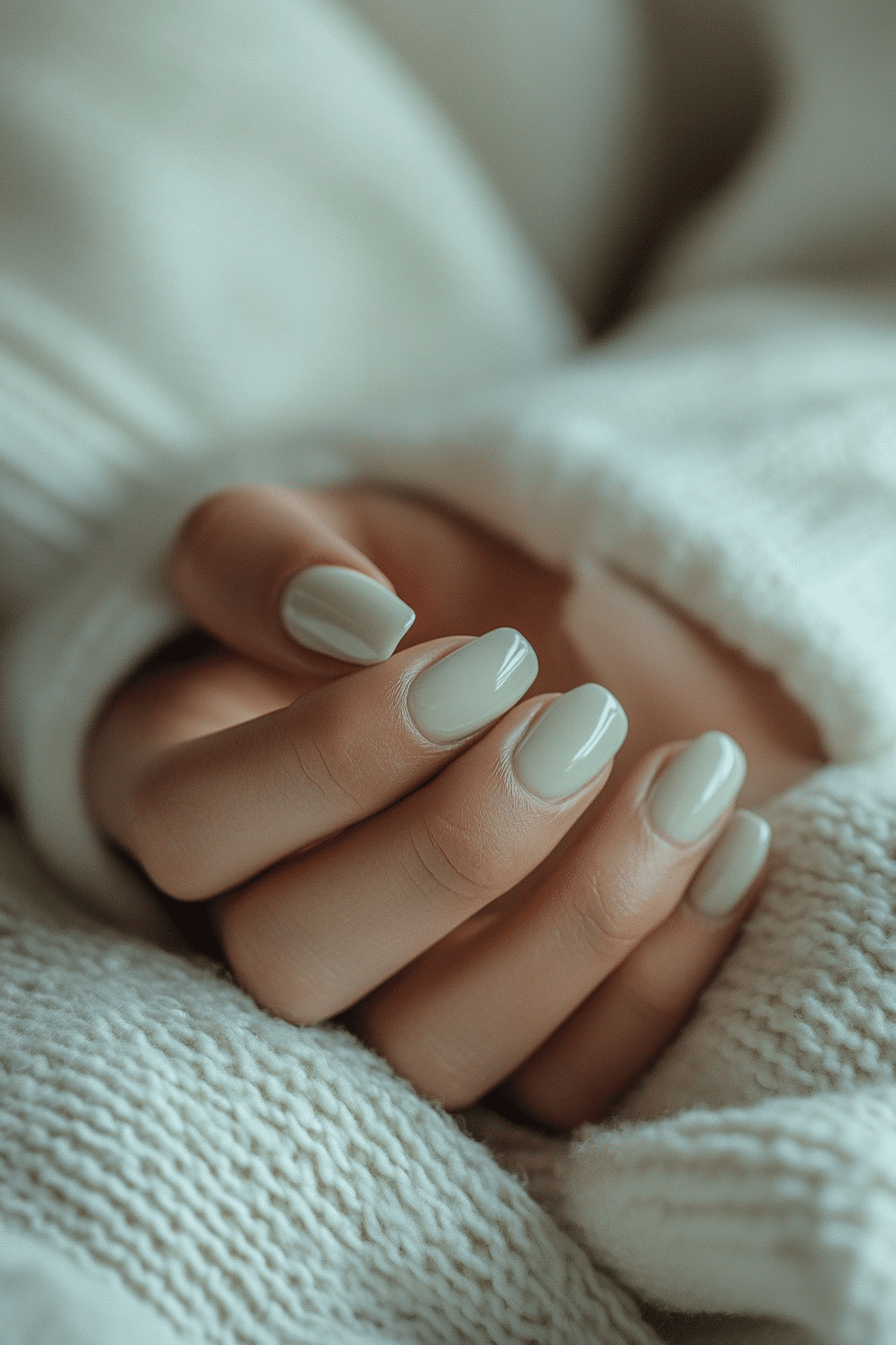24. Soft Sage (Nail Design Ideas For Women Over 70) - Nail Design Ideas For Women Over 70