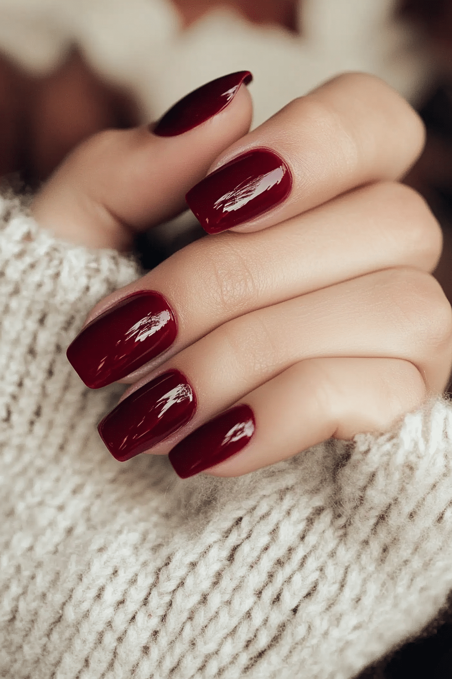 7. Crisp Cranberry (Fall Nail Design Ideas) - Fall Nail Design Ideas