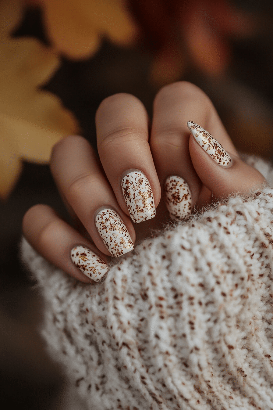 11. Toasted Almond Delight (Fall Nail Design Ideas) - Fall Nail Design Ideas