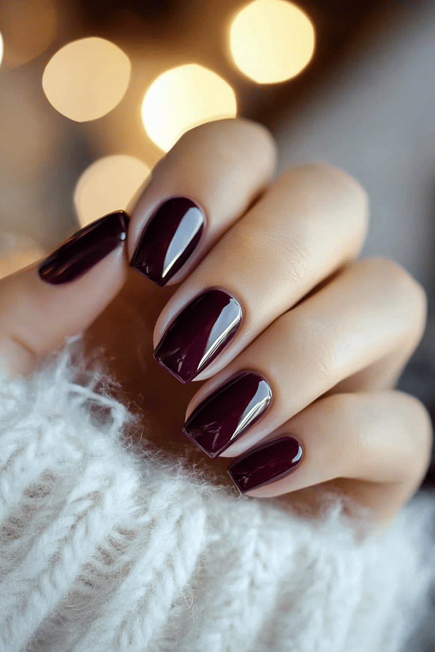 13. Midnight Plum (Fall Nail Design Ideas) - Fall Nail Design Ideas