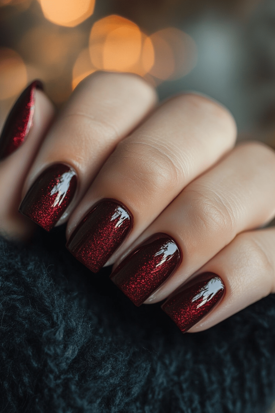 19. Mulled Wine Majesty (Fall Nail Design Ideas) - Fall Nail Design Ideas