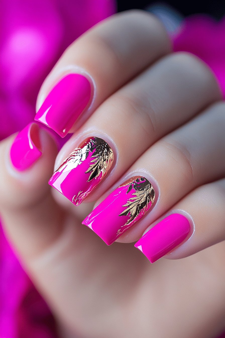 3. Rosa Mexicana Chic (Mexico Nail Design Ideas) - Mexico Nail Design Ideas