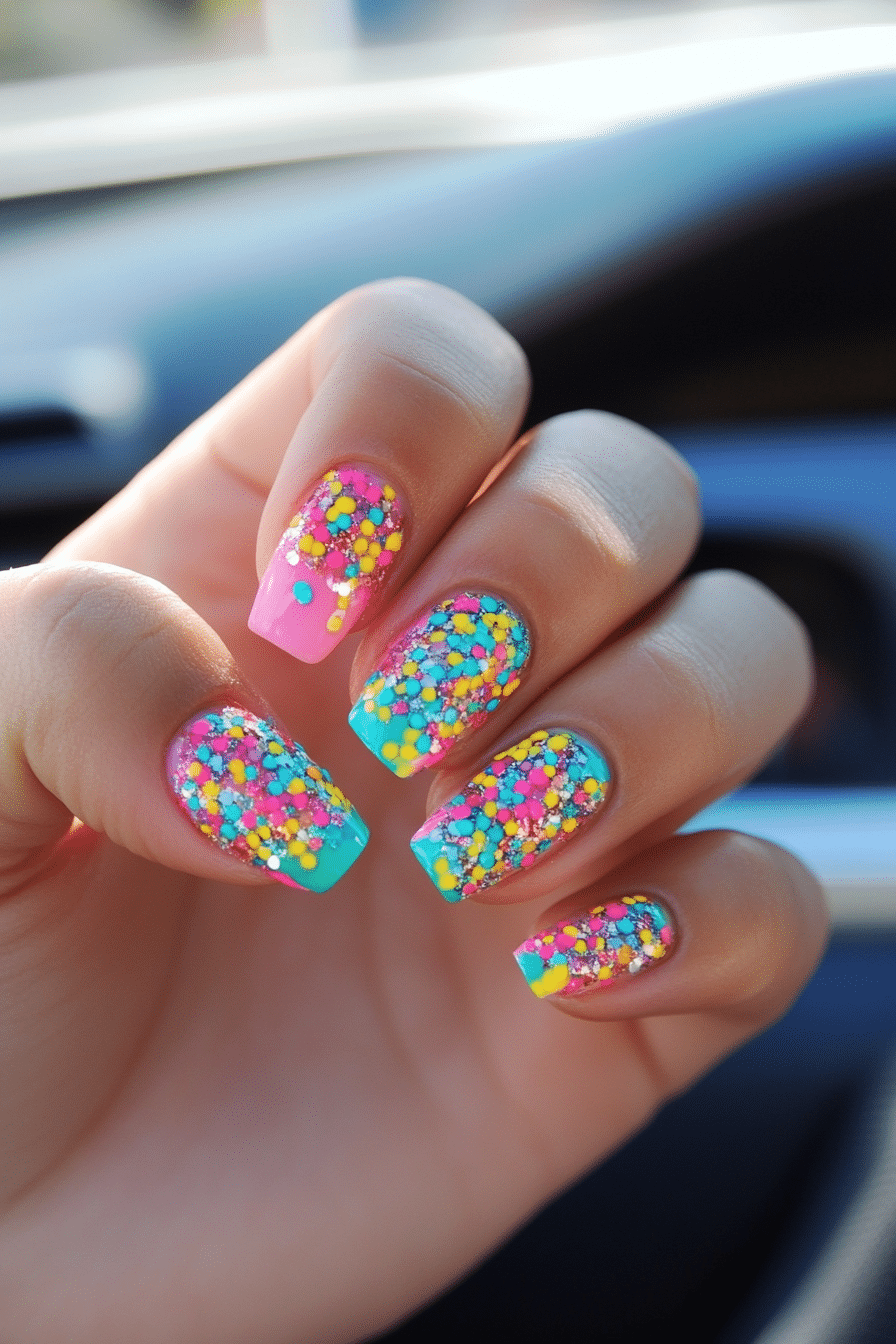 12. Piñata Party (Mexico Nail Design Ideas) - Mexico Nail Design Ideas