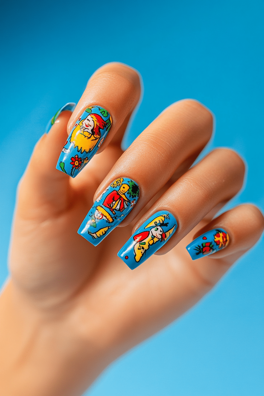 14. Lotería Luck (Mexico Nail Design Ideas) - Mexico Nail Design Ideas