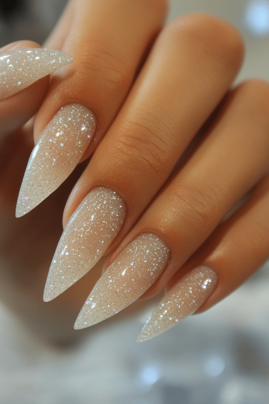 8. Frozen Starlight (Ice Nail Design Ideas) - Ice Nail Design Ideas