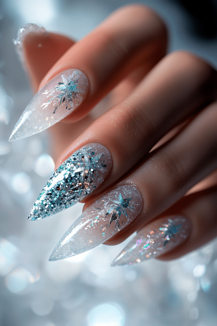 19. Frozen Fairy Glow (Ice Nail Design Ideas) - Ice Nail Design Ideas