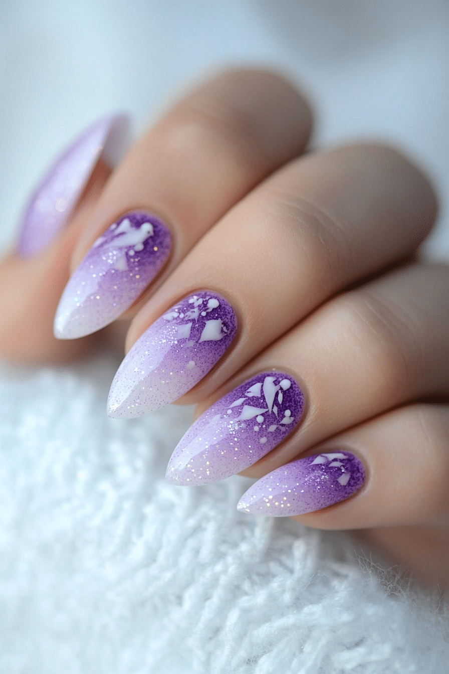 3. Lavender Frost (Cute Nail Design Ideas) - Cute Nail Design Ideas