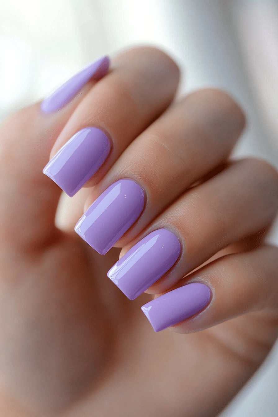 4. Lilac Dreamscape (Basic Nail Design Ideas) - Basic Nail Design Ideas