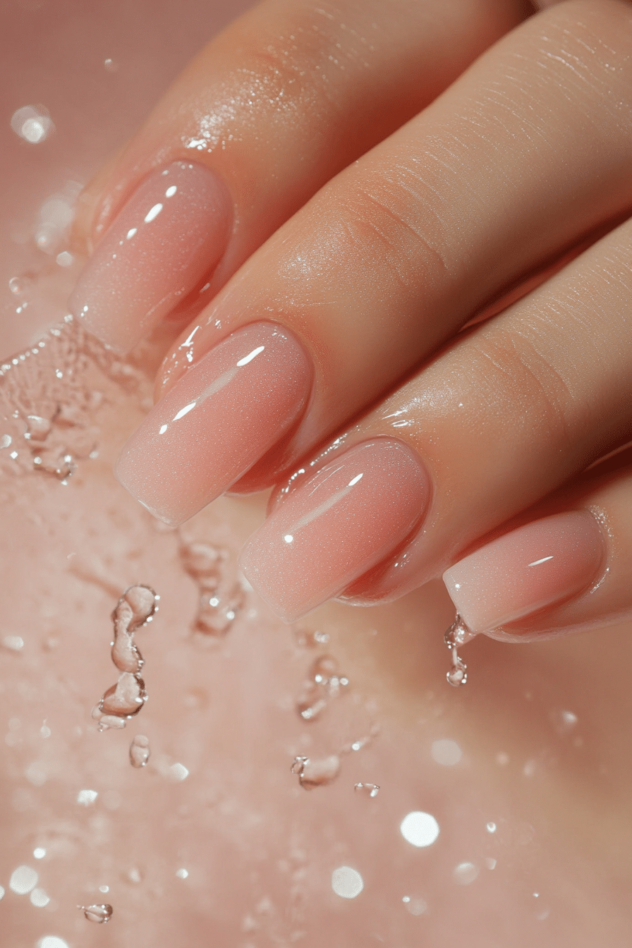 5. Dewy Rose Glow (Basic Nail Design Ideas) - Basic Nail Design Ideas