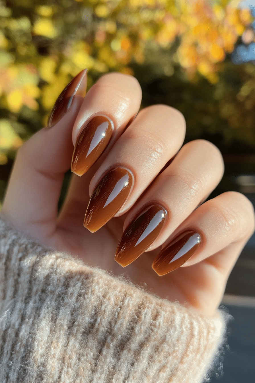 20. Amber Honey Glaze (Basic Nail Design Ideas) - Basic Nail Design Ideas