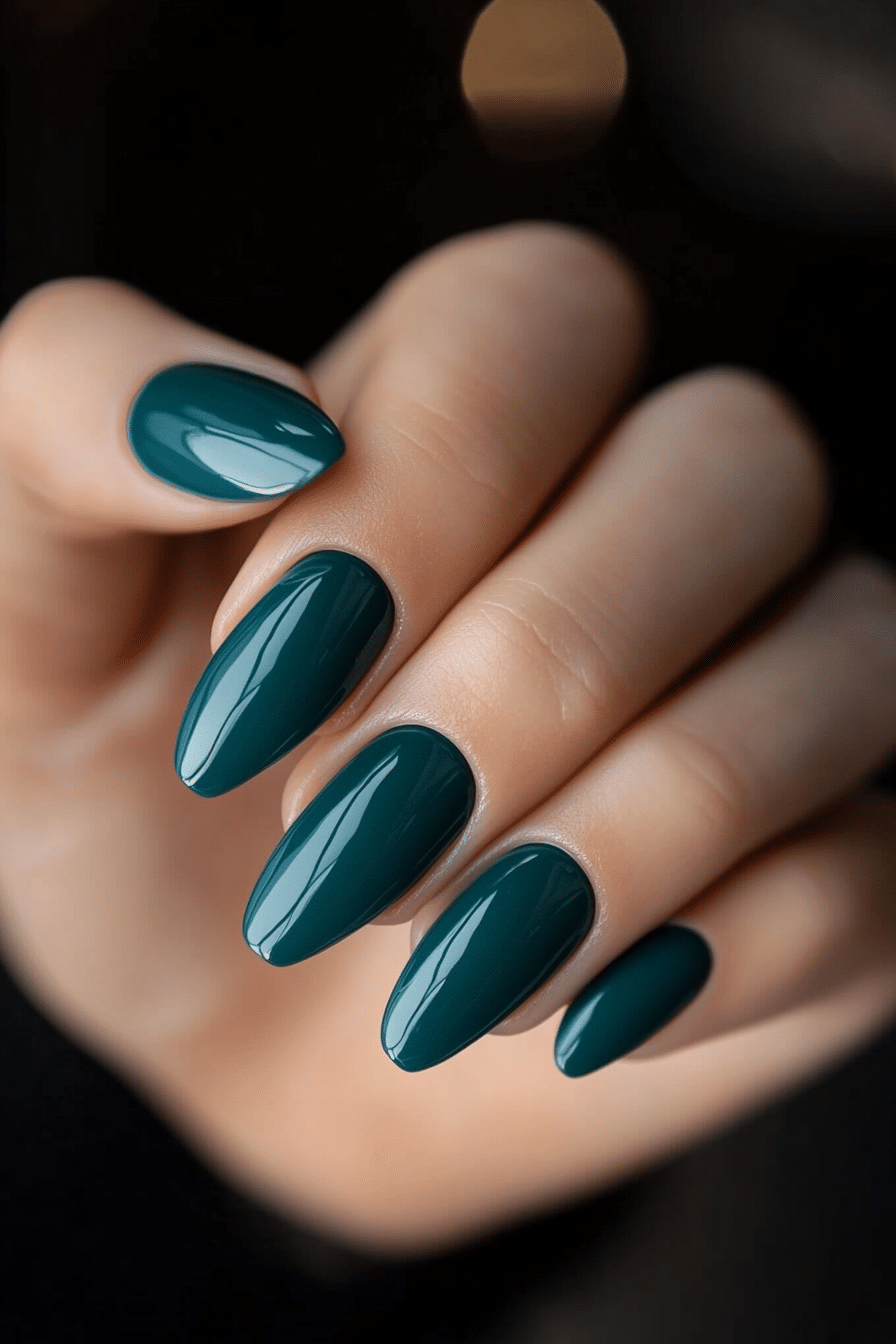 26. Ocean Teal Breeze (Basic Nail Design Ideas) - Basic Nail Design Ideas