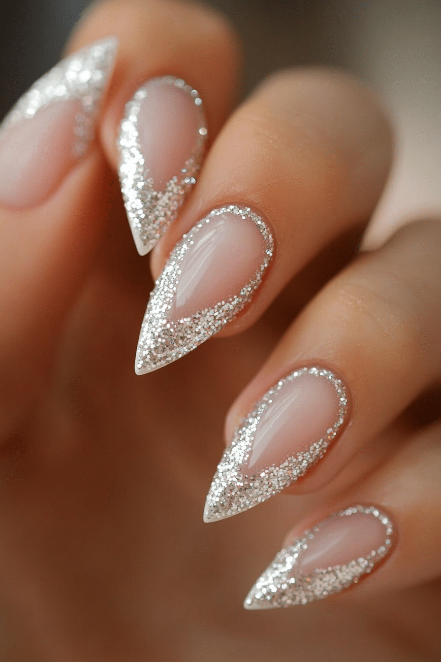 9. Double French Line (French Tip Nail Design Ideas) - French Tip Nail Design Ideas
