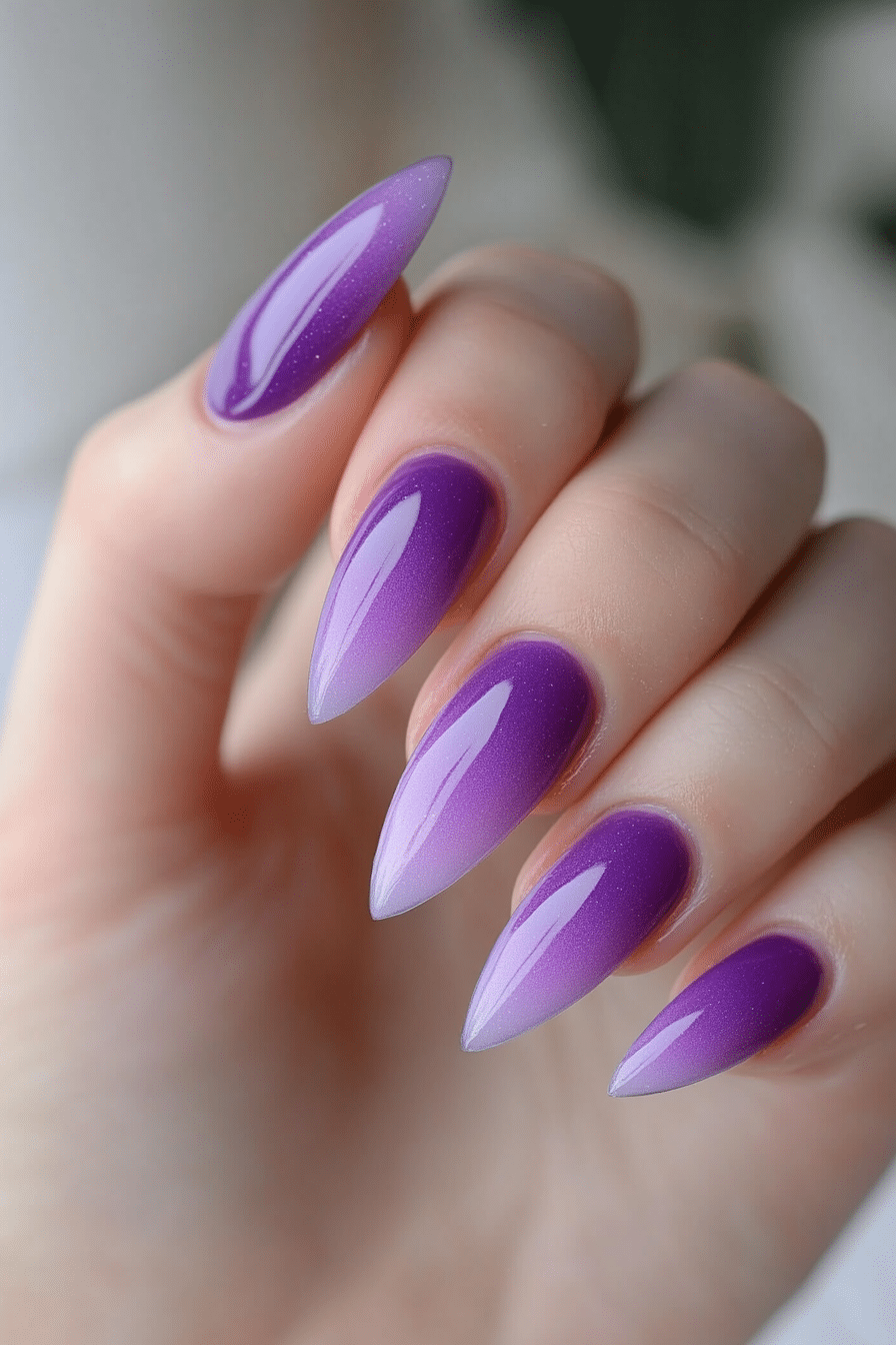 20. Smoky Lavender Mist Nails (Purple And Lavender Nail Design Ideas) - Purple And Lavender Nail Design Ideas