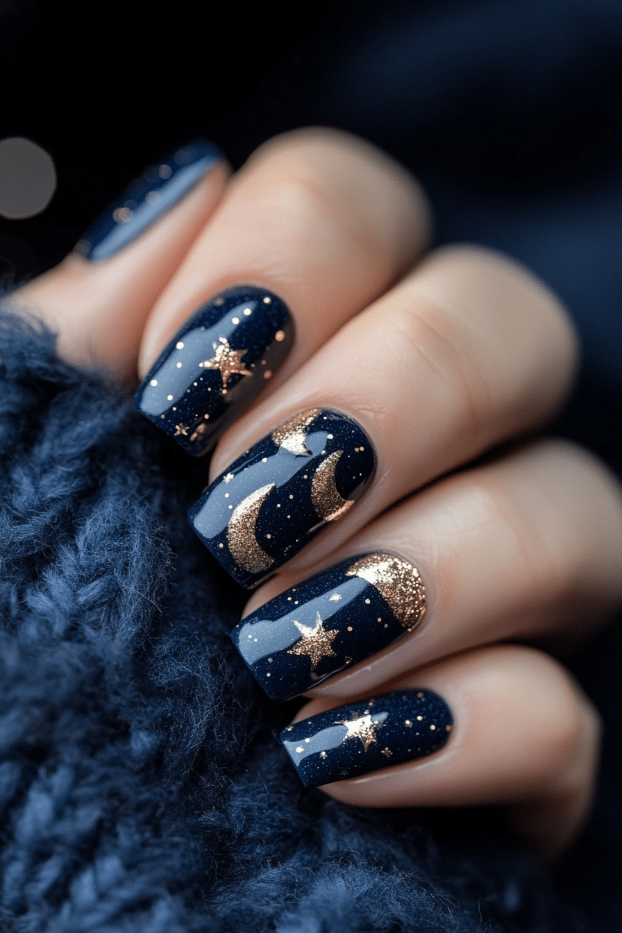 5. Celestial Glow (Nail Art Design Ideas) - Nail Art Design Ideas