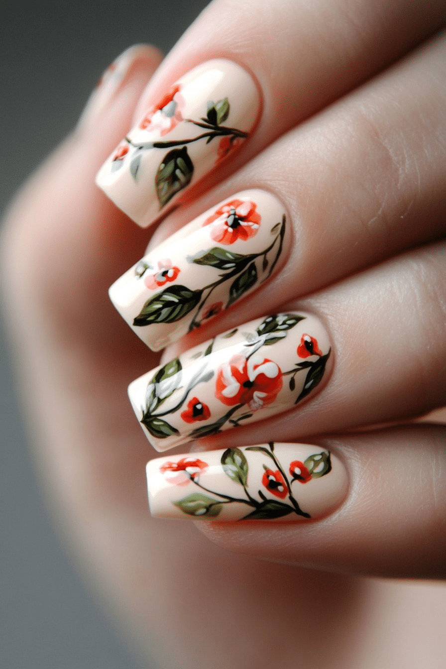 14. Blossom Bloom (Nail Art Design Ideas) - Nail Art Design Ideas
