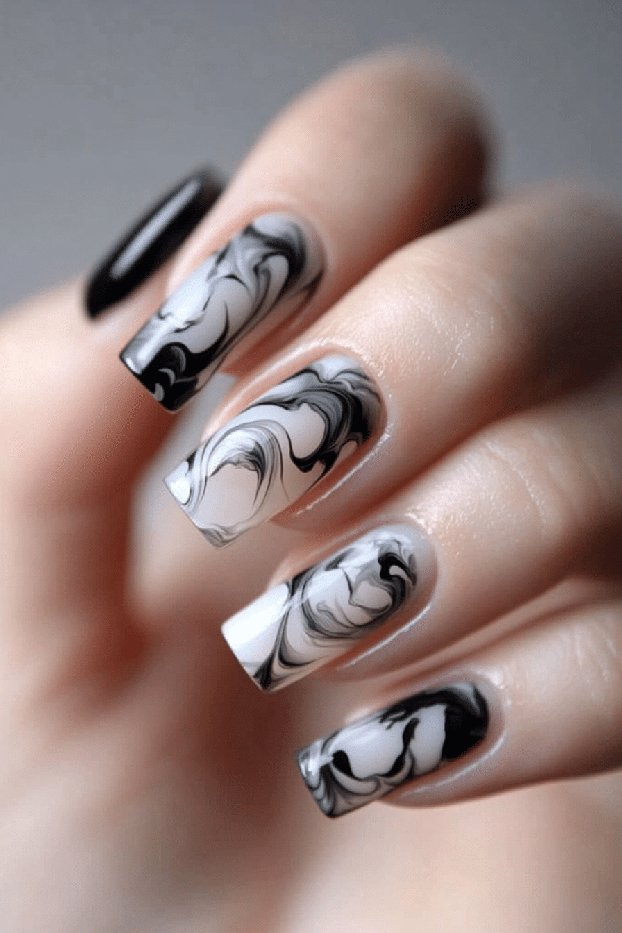 20. Smoky Quartz (Nail Art Design Ideas) - Nail Art Design Ideas