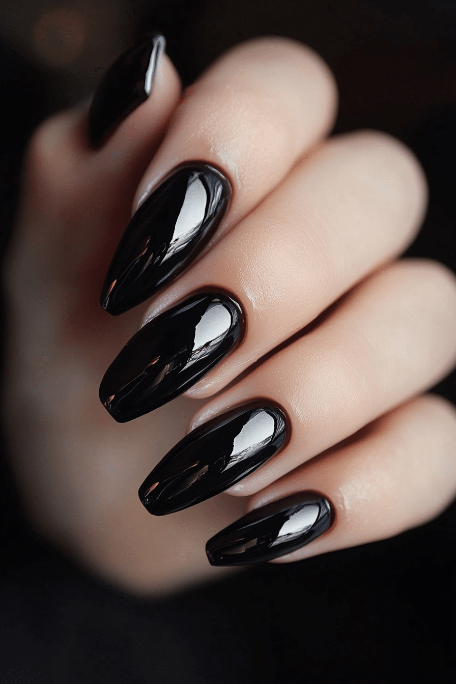 2. Blackened Chrome (Grunge Nail Design Ideas) - Grunge Nail Design Ideas