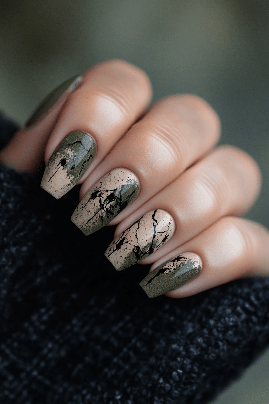 18. Mud & Ash (Grunge Nail Design Ideas) - Grunge Nail Design Ideas