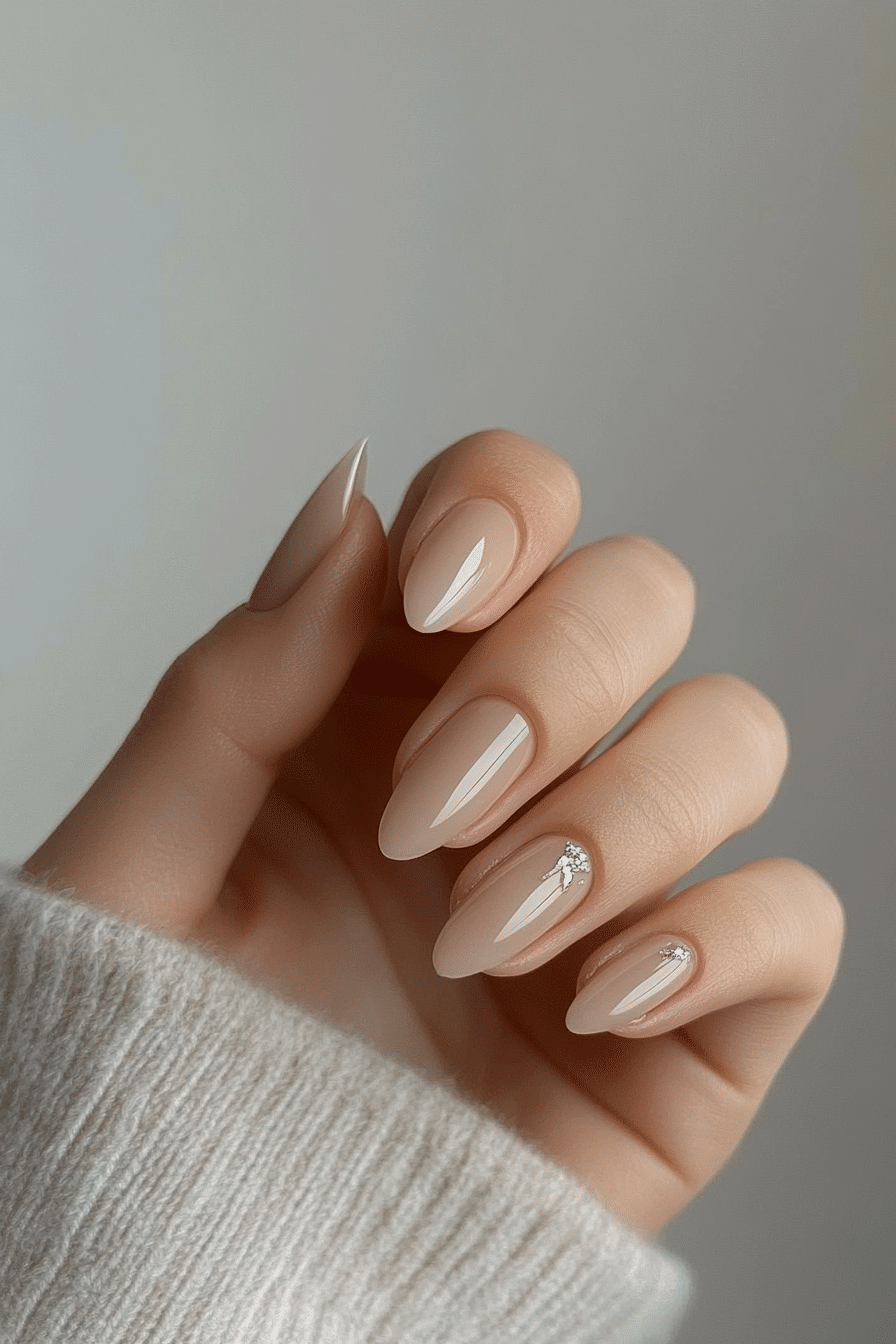 2. Glazed Latte Glow (Short Nail Design Ideas) - Short Nail Design Ideas