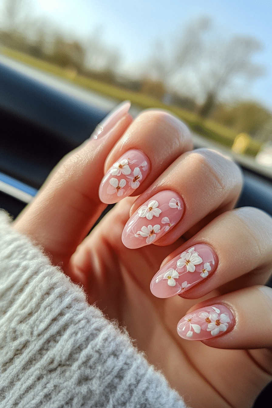 3. Dewy Petal Blush (Short Nail Design Ideas) - Short Nail Design Ideas
