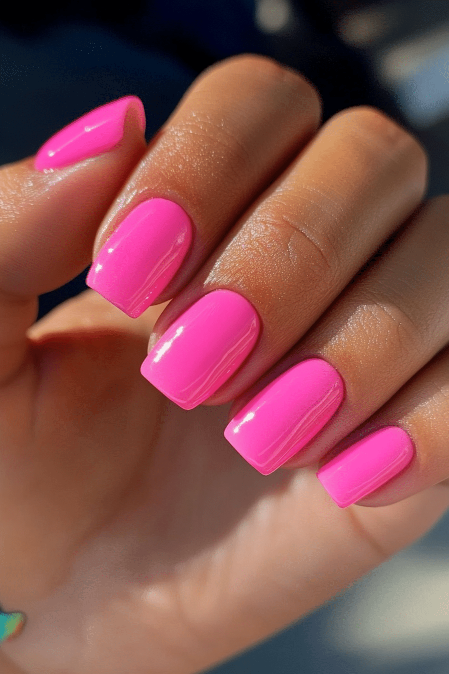 17. Bubblegum Gloss (Short Nail Design Ideas) - Short Nail Design Ideas