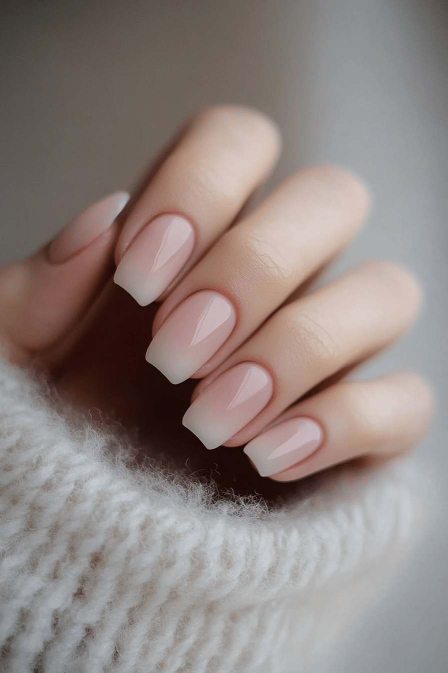 24. Dusty Rose Ombre (Nail Design Ideas For Wedding) - Nail Design Ideas For Wedding