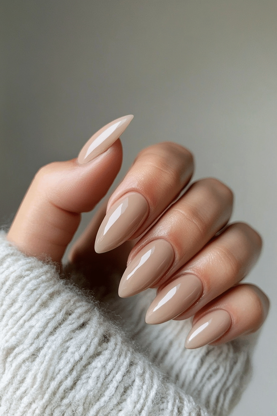 25. Warm Sandstone Beige (Nail Design Ideas For Women Over 50) - Nail Design Ideas For Women Over 50