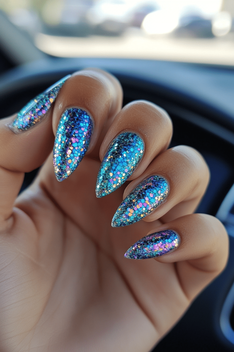19. Mermaid’s Lagoon (Summer Nail Design Ideas) - Summer Nail Design Ideas