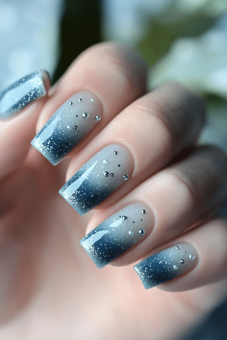 20. Glistening Raindrops (Spring Nail Design Ideas) - Spring Nail Design Ideas