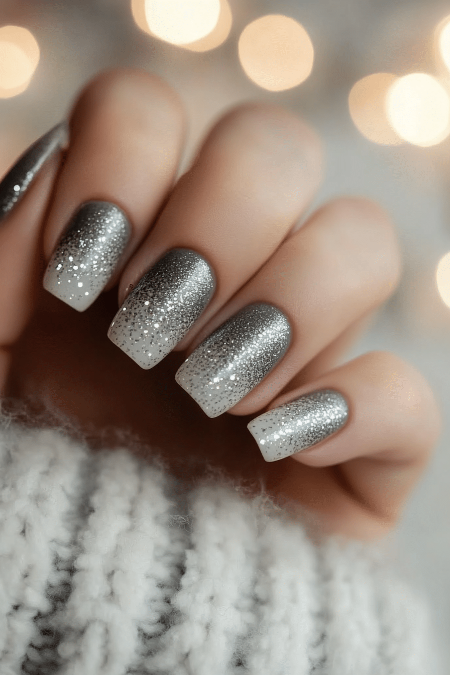 5. Silver Mist Gradient (Nail Design Ideas For Older Women) - Nail Design Ideas For Older Women