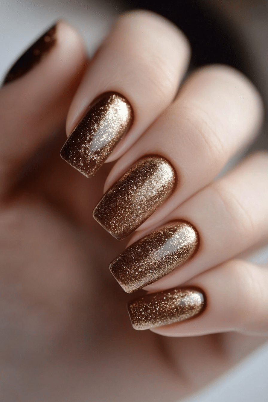 24. Cocoa Mocha Delight (Nail Design Ideas For Older Women) - Nail Design Ideas For Older Women