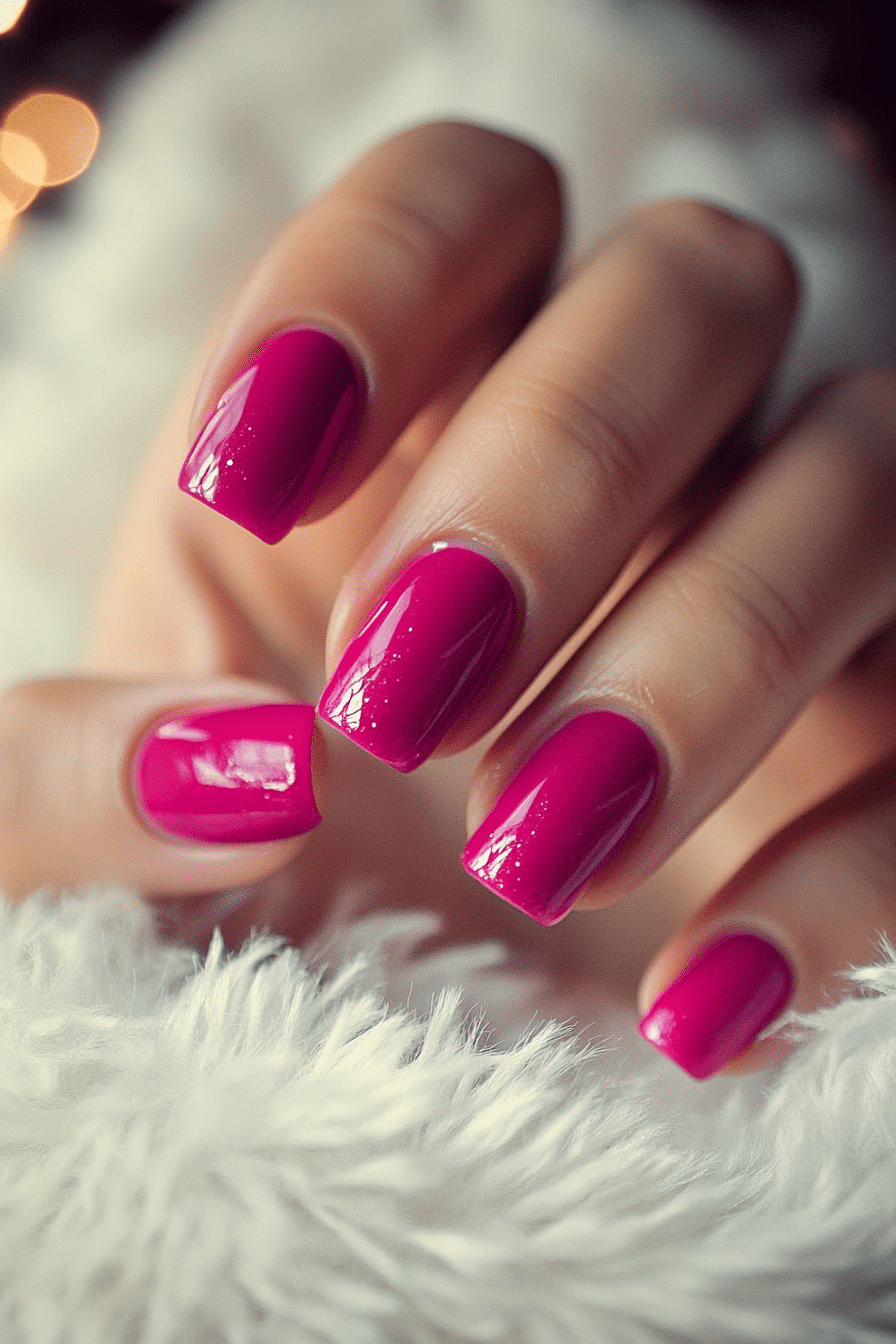 21. Raspberry Sorbet Shine (Pink Nail Design Ideas) - Pink Nail Design Ideas
