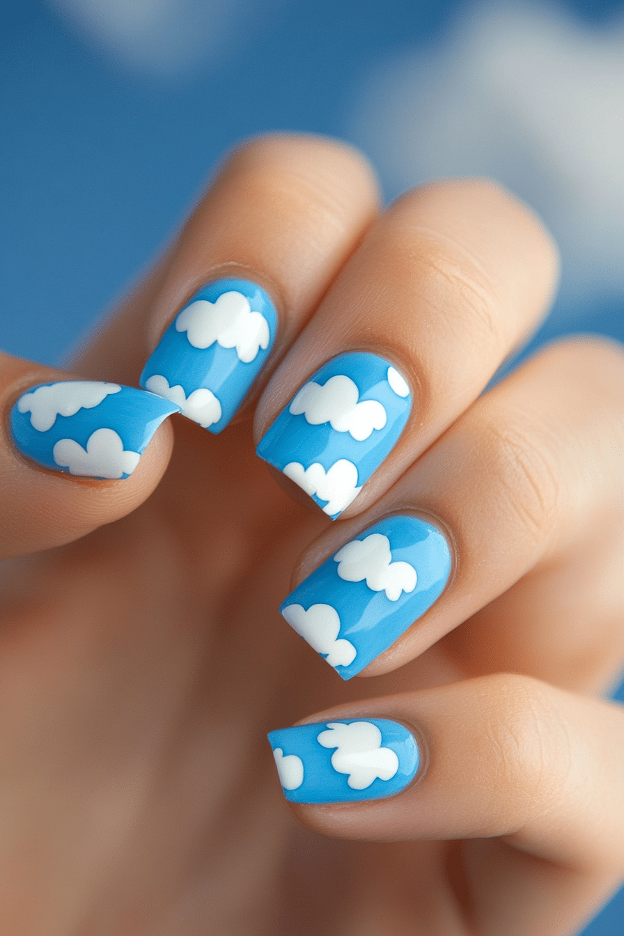 10. Cloud Nine (School Nail Design Ideas) - School Nail Design Ideas