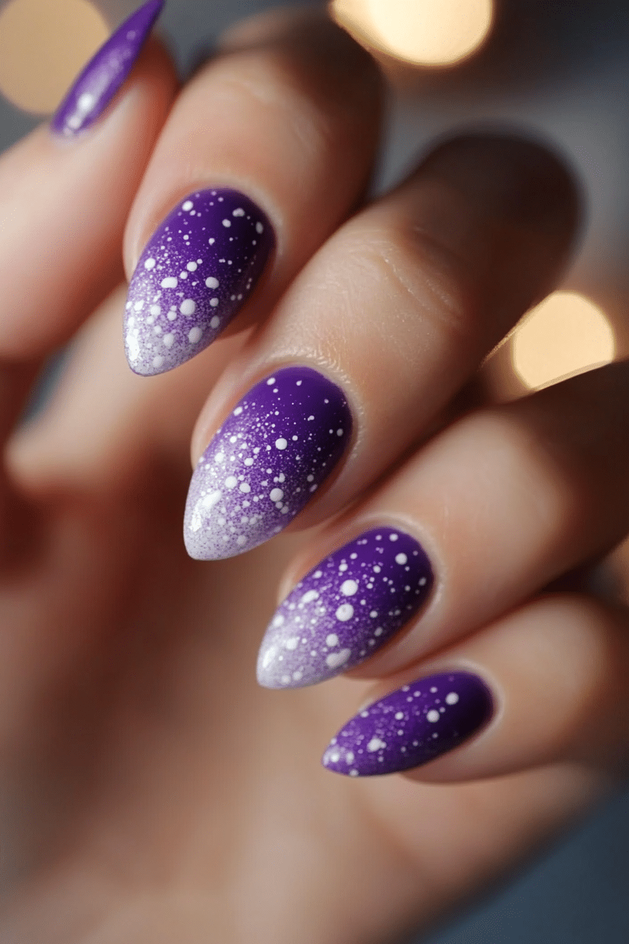 16. Grape Soda Fizz (School Nail Design Ideas) - School Nail Design Ideas