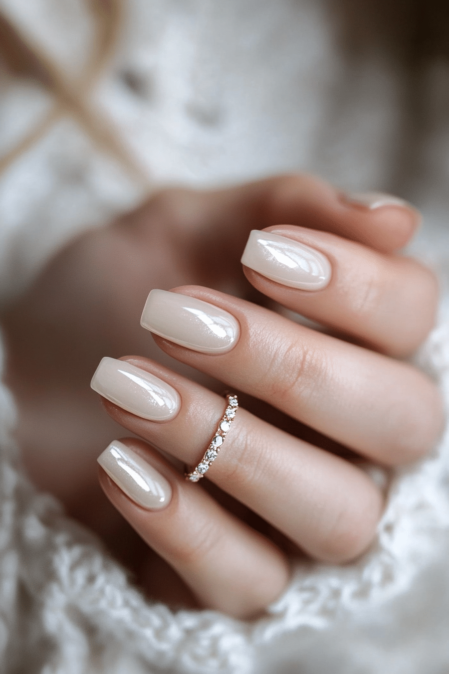 5. Chateau Cream Perfection (Old Money Nail Design Ideas) - Old Money Nail Design Ideas