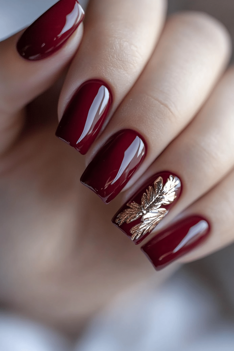 6. St. James Maroon (Old Money Nail Design Ideas) - Old Money Nail Design Ideas