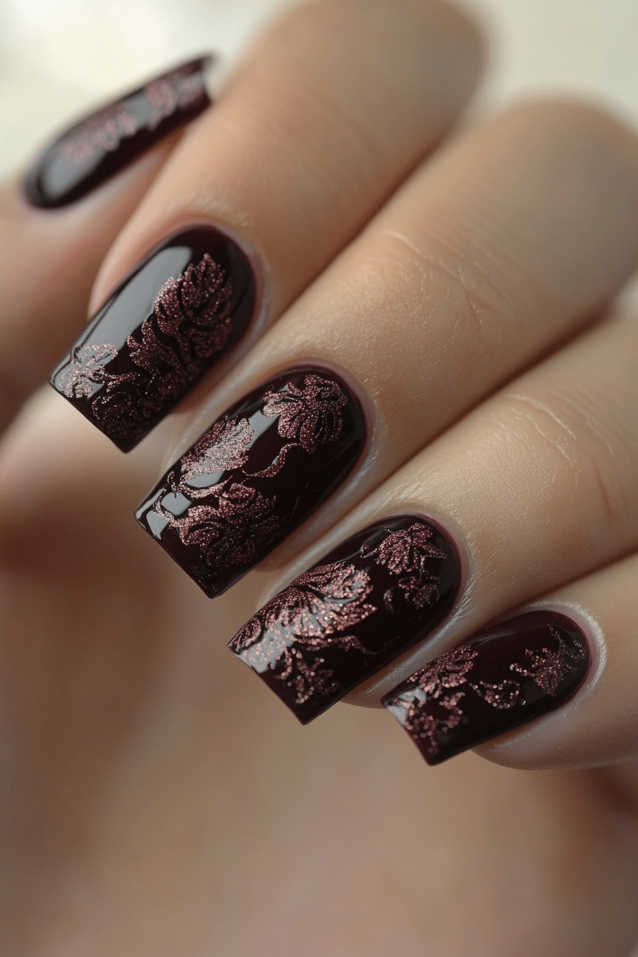 21. Heritage Mulberry (Old Money Nail Design Ideas) - Old Money Nail Design Ideas