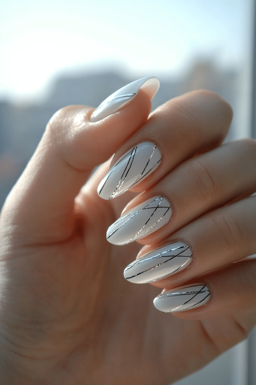 7. Modern Minimalist (Lines Nail Design Ideas) - Lines Nail Design Ideas