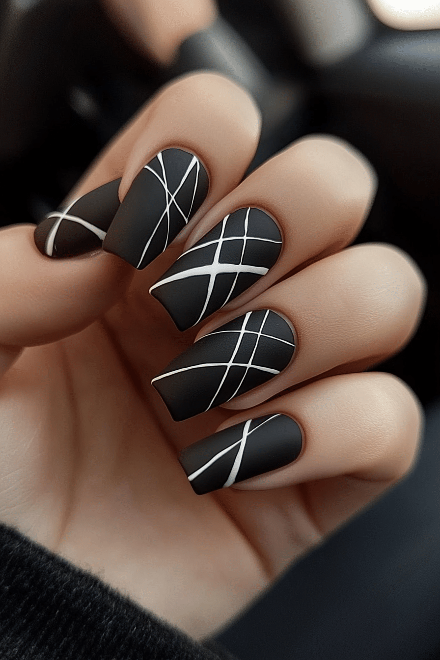 9. Geometric Precision (Lines Nail Design Ideas) - Lines Nail Design Ideas
