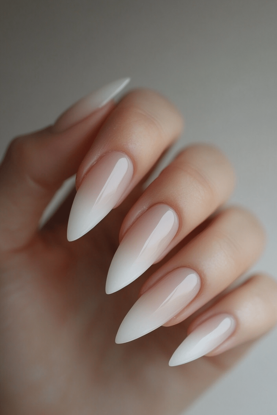 1. Soft Almond Elegance (Minimalistic Nail Design Ideas) - Minimalistic Nail Design Ideas
