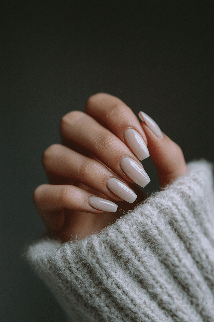 7. Monochrome Minimalism (Minimalistic Nail Design Ideas) - Minimalistic Nail Design Ideas