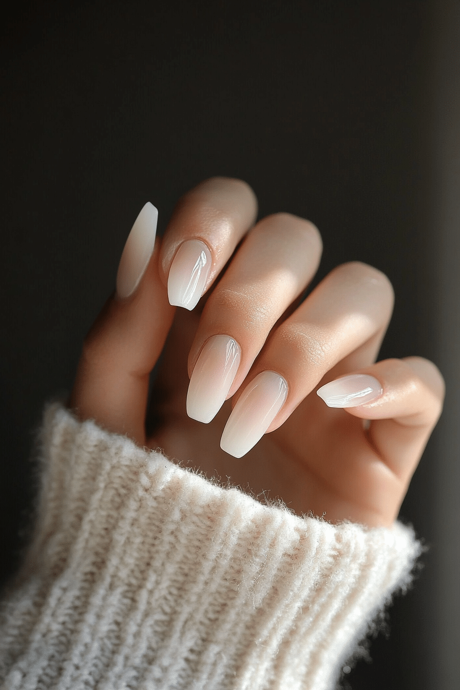 8. Frosted Ice Tips (Minimalistic Nail Design Ideas) - Minimalistic Nail Design Ideas