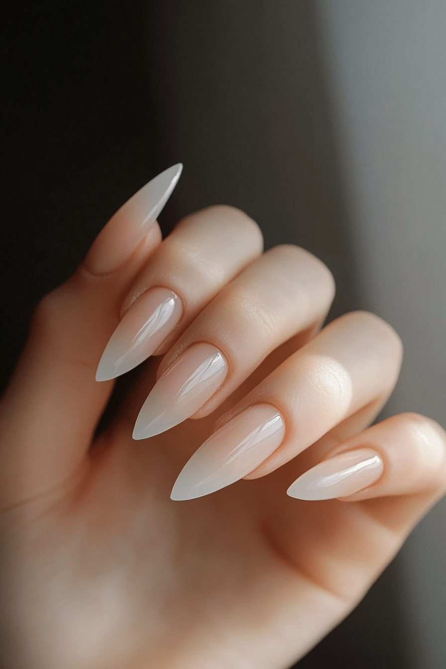 9. Transparent Glossy Touch (Minimalistic Nail Design Ideas) - Minimalistic Nail Design Ideas